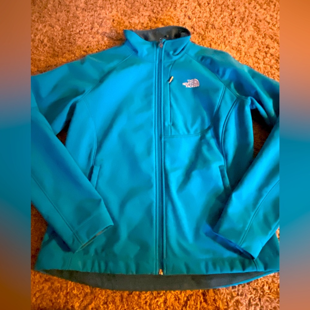 Perfect fall hiking jacket! Worn, a few spots seen in pics